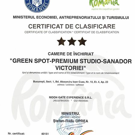 בוקרשט Green Spot - Premium Studio - Sanador Victoriei מראה חיצוני תמונה